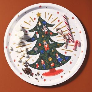 Anthropologie Rifle Paper Company Tree Platter 🎄 NWT